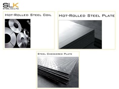 เหล็กม้วน Steel Coil / เหล็กแผ่นดำ Steel Plate / เหล็กแผ่นลาย Steel Checkered Plate