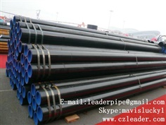 ASTM A106 GR.B black  seamless steel pipe 