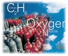 Helium (He) gases 