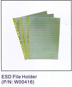  ESD Plastic File A4  แฟ้มพลาสติกA4ป้องกันไฟฟ้าสถิตย์ WT-416