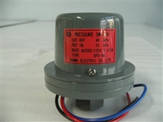 SANWA DENKI Pressure Switch SPS-5K-E, ON/25KPa, OFF/40KPa, Rc3/8, ZDC2