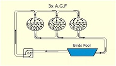 APS MEDIA FILTER for Circulate Filtration for Bird Pool