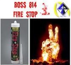 BOSS 814 Firestop Sealant ซิลิโคนกันไฟ วัสดุยาแนวป้องกันไฟลามได้นาน 2 ชั่วโมง 