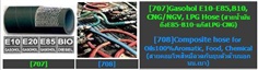 [707]Gasohol Hose E85 NGV LPG, [708]Composite hose for  Oils,100%Aromatic, Food,
