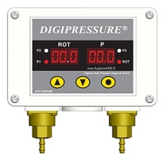 Digital Pressure : LPC-DIFF เกจวัดความแตกต่างของแรงดันแบบมีสวิทช์แจ้งเตือน Low & Hight 