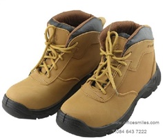 Yokotek No.98d762 Safety Boots Plastic Steel Work Shoes Men's Cattlehide Leather