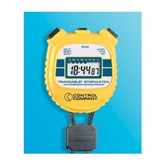 Control Company : Traceable 1042 Water-/Shock-Resistant Digital Alarm Stopwatch 