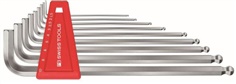 PB Swiss Tools หกเหลี่ยมชุด หัวบอล/ยาว PB 212LH-10 (9 ตัว/ชุด)