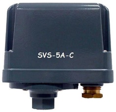 SANWA DENKI Vacuum Switch SVS-5A-C, ON/-7kPa, OFF/-10kPa, G3/8, ZDC2
