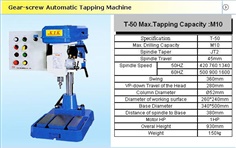 T-50 Gear-Screw Automatic Tapping Machine T-50