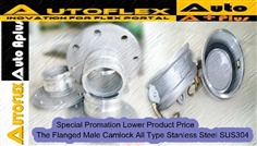 Flanged Male Camlock All Type Stanless Steel SUS304