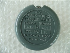 SANWA DENKI Pressure Switch SPS-15, ON/0.12MPa, OFF/0.24MPa, Rc1/4, ZDC2