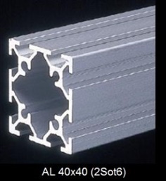 Aluminium Profile 40x40x2s