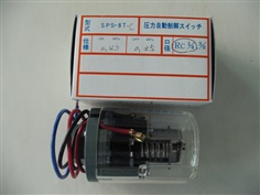 SANWA DENKI Pressure Switch SPS-8T-C, ON/0.45MPa, OFF/0.35MPa, Rc1/4, ZDC2