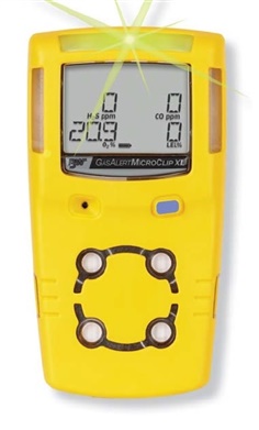 BW Gas Alert Micro Clip XL - Portable Multi 4 Gas Detector