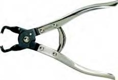 Hose clamp pliers with prism reception