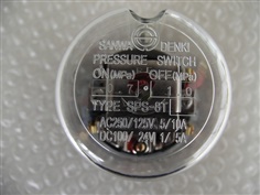 SANWA DENKI Pressure Switch SPS-8T-D, ON/0.7MPa, OFF/1.0MPa, Rc3/8, ZDC2