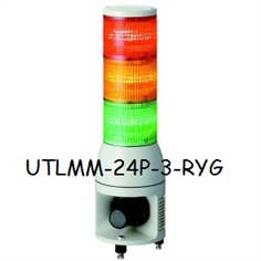 SCHNEIDER (ARROW) Tower Light With Horn Speaker UTLMM-24P-3-RYG