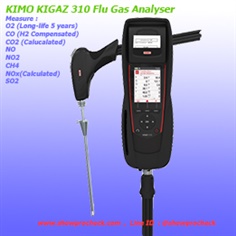 เครื่องวัดประสิทธิการเผาไหม้ KIMO KIGAZ  310  (Top Model Flue Gas Analyser)