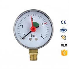 Y60-BG314 Pressure Measuring Instrument EN837-1 Standard/ high accuracy pressure gauge