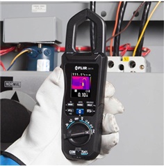 Clamp Meter with Built-In Thermal Imager