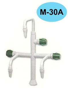 ก๊อกน้ำสามทางสำหรับห้องทดลองวิทยาศาสตร์ (ต่างระดับ) รุ่น M-30A