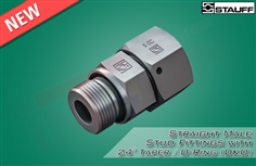 Straight Male Stud Fittings with 24? Taper / O-Ring (DKO)
