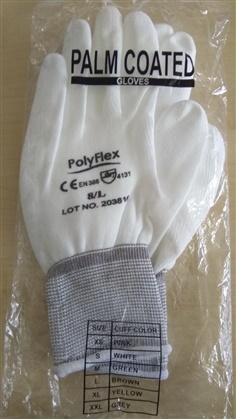 PolyFlex ถุงมือ PU Plam COATED GLOVES