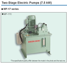 RIKEN Two-Stage Electric Pumps MP-17 Series