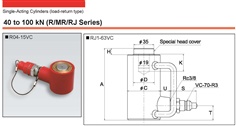 RIKEN Hydraulic Cylinder RJ1 Series