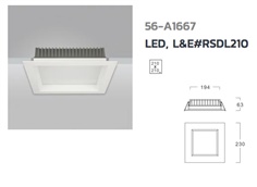 Down Light LED L&E# RSDL210