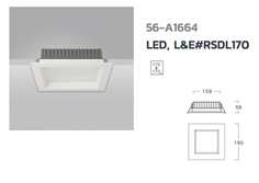 Down Light LED L&E# RSDL170