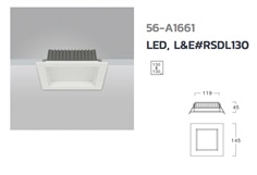 Down Light LED L&E# RSDL130