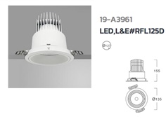 Down Light LED L&E# RFL125D