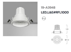 Down Light LED L&E# RFL100D