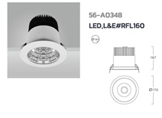 Down Light LED L&E# RFL160