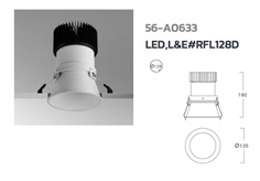 Down Light LED L&E# RFL128D