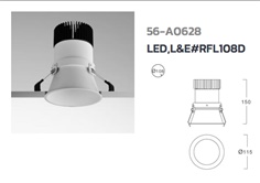 down Light LED L&E# RFL108D
