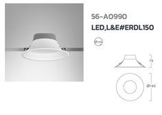 Down Light LED L&E# ERDL150