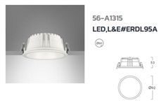 Down Light LED L&E# ERDL95A