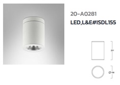 Surface Down Light LED, L&E# ISDL155