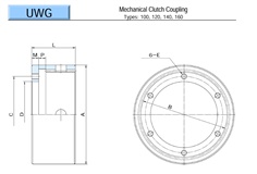 OGURA Mechanical Clutch Coupling UWG Series