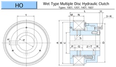 OGURA Multiple Disc Hydraulic Clutch HO Series