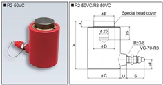 RIKEN Single-Acting Cylinder R3-50VC