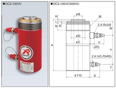RIKEN Hydraulic Cylinder DC2 Series