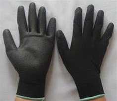 Black PU Palm Fit Glove