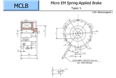 OGURA Spring Applied Brake MCLB 5G