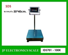 เครื่องชั่งดิจิตอล100kg เครื่องชั่งวางพื้น100kg ยี่ห้อ SDS รุ่น IDS701 ขนาดแท่นชั่ง 30*40cm.