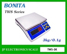 เครื่องชั่งตั้งโต๊ะ3kg เครื่องชั่งดิจิตอล3kg  ยี่ห้อ BONITA รุ่น TWS-3K 