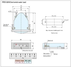 MANOSTAR Micro Differential Pressure Gauge FR51AHV50DV